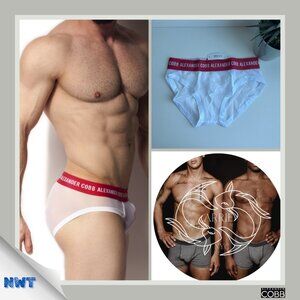 Alexander Cobb - Transparent Slip Brief White (S)